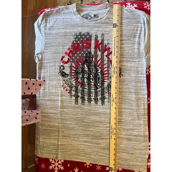 Affliction Chris Kyle American Sniper Graphic T-Shirt Gray 2XL - Picture 4 of 6